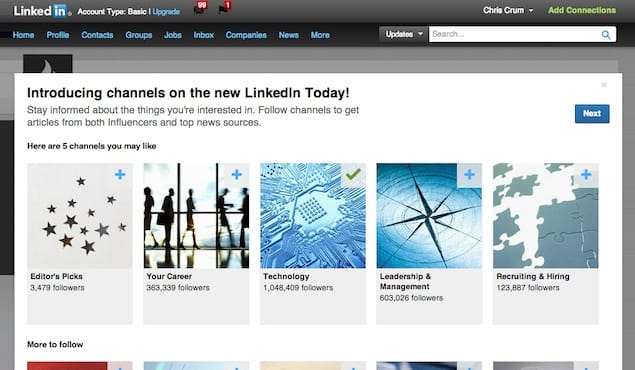 LinkedIn Channels