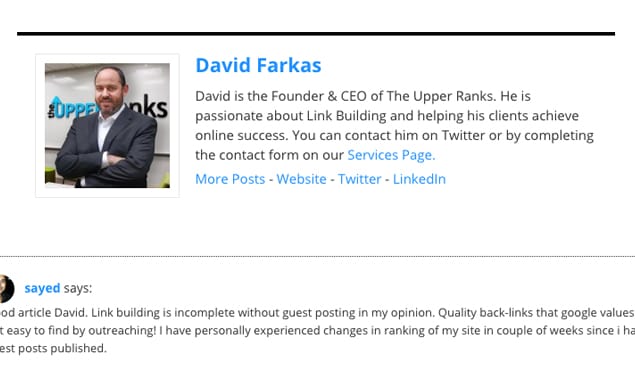 Author Bio Example 2