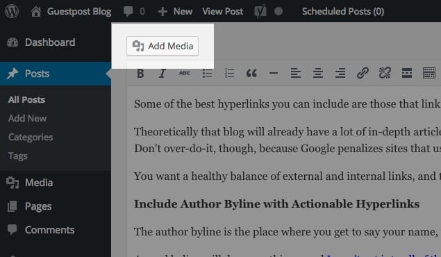 Inserting Images into Article