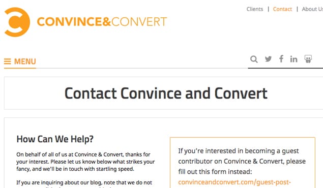 Contact Page Example