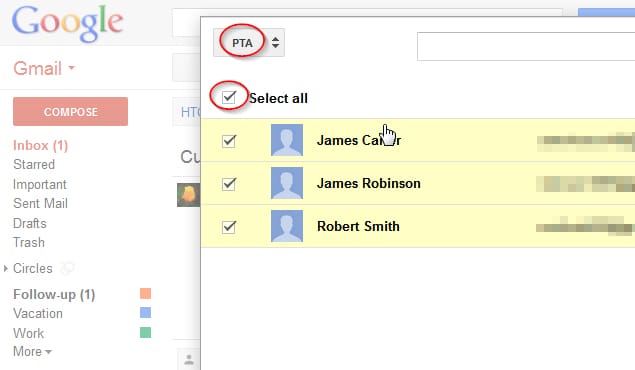 Send Email to Work Colleagues
