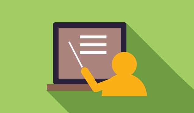 Teaching Employees Illustration