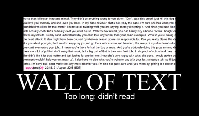 Wall of Text