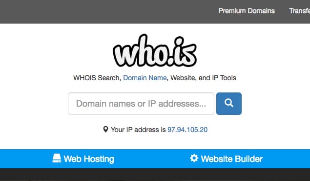 Who.is Website