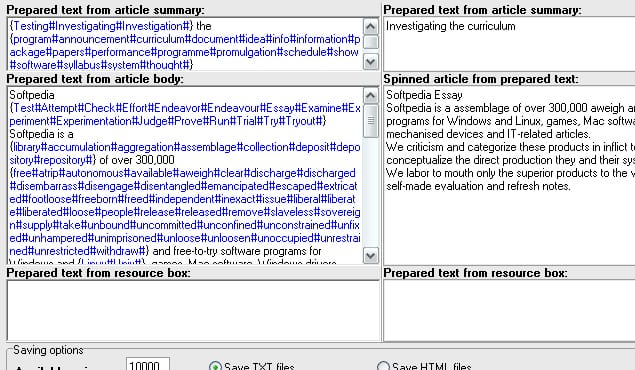 Article Spinner Example