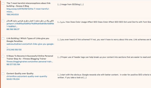 New Backlinks