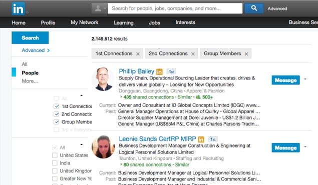 LinkedIn People Search