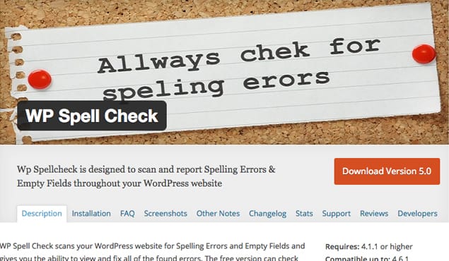 WP Spell Check