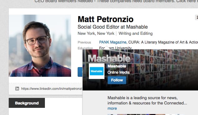 Example Editor Mashable