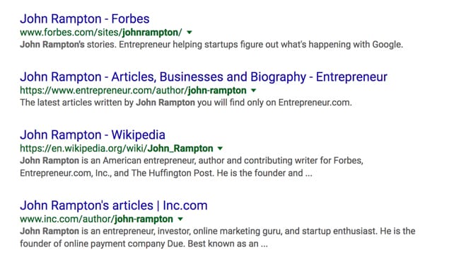 Example of Other Sites Published
