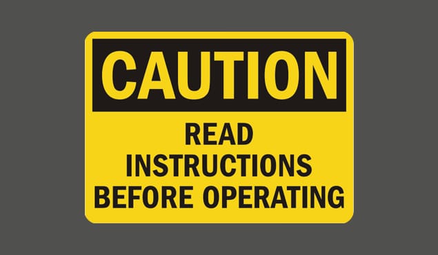 Read Instructions