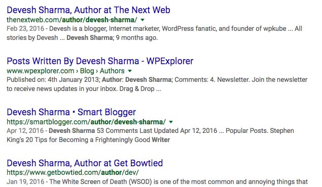 Example of a Good Author