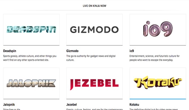 Kinja Website