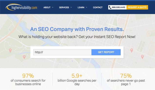 Higher Visibility Homepage