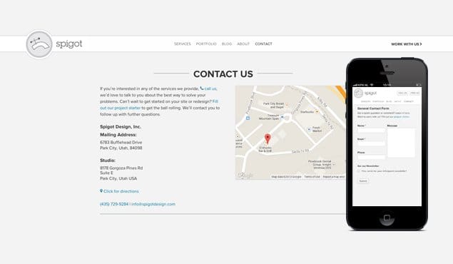 Contact Page Example