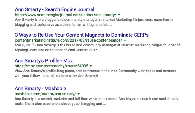 Example Writing for Sites