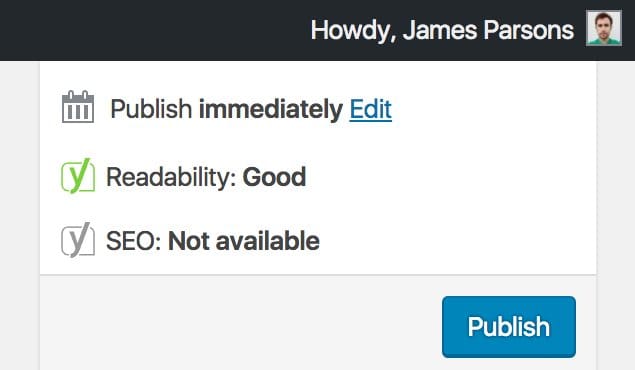 Publish in WordPress