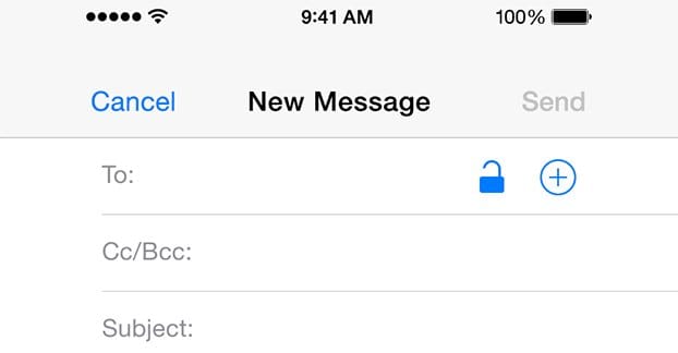 Write an Email iPhone