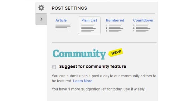 Post to BuzzFeed Page