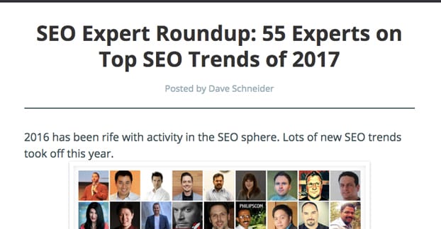 SEO Expert Roundup