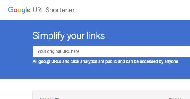 Google URL Shortener