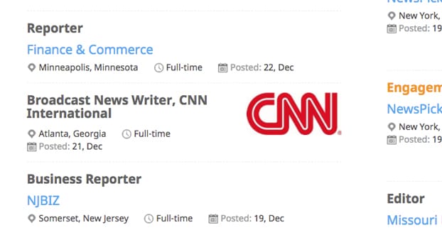 Reporter Jobs Journalism