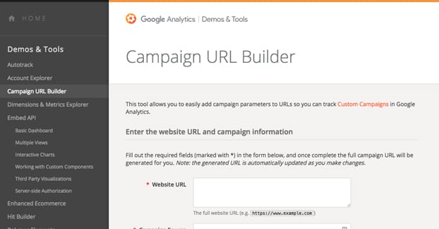 Google URL Builder