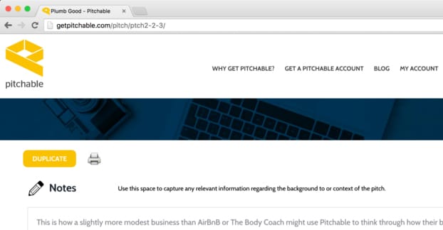 Duplicate Pitch Example