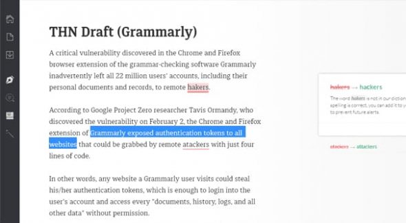 Grammarly Dashboard