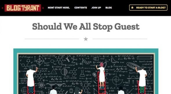 Stop Guest Blogging