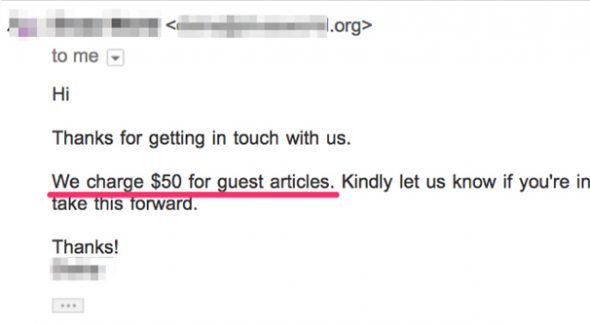 Price for Guest Post