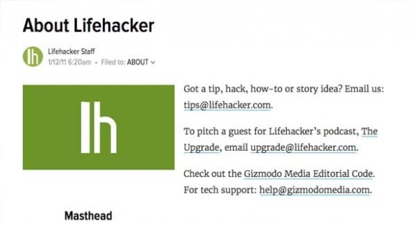 Contact Lifehacker