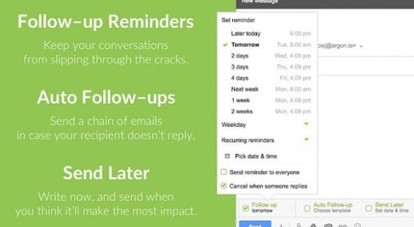 Follow Up Plugin for Gmail
