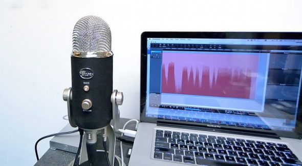 Podcast Microphone Setup Example