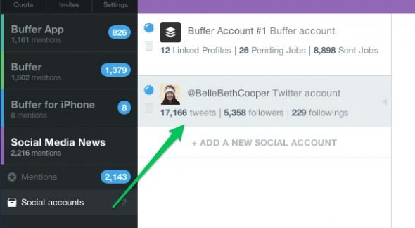Twitter Mentions Screenshot