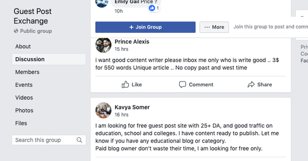 Guest Post Exchange Group