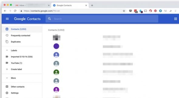 Contacts List