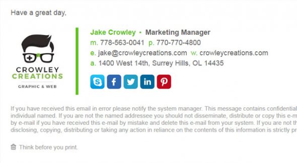 Email Signature
