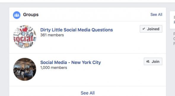 Searching Groups on FB
