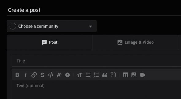 Submitting on Reddit