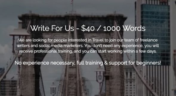 Write for Us Page